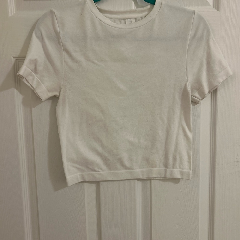 a new day Women's White Crop Top